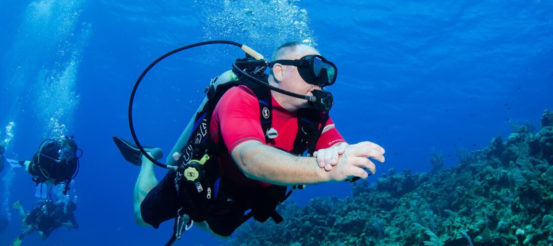 Diver in Cayman Islands