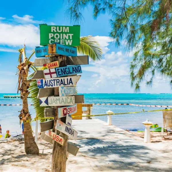 Rum Point sign